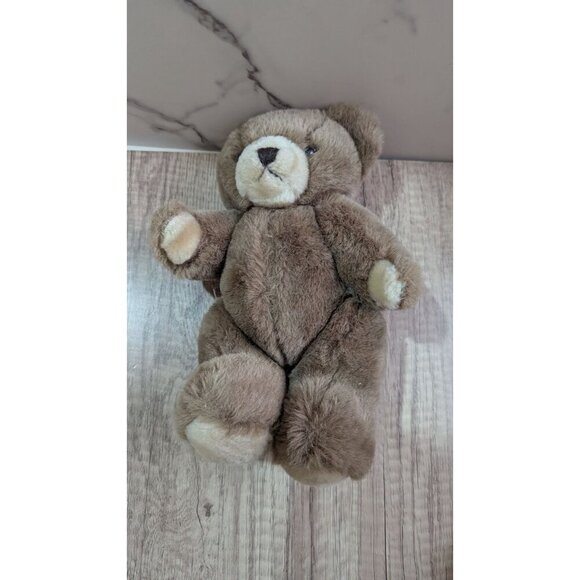 Vintage Prestige 1989 Plush Rabbit Brown & White With Ribbon 16" Soft Toy - Picture 6 of 9